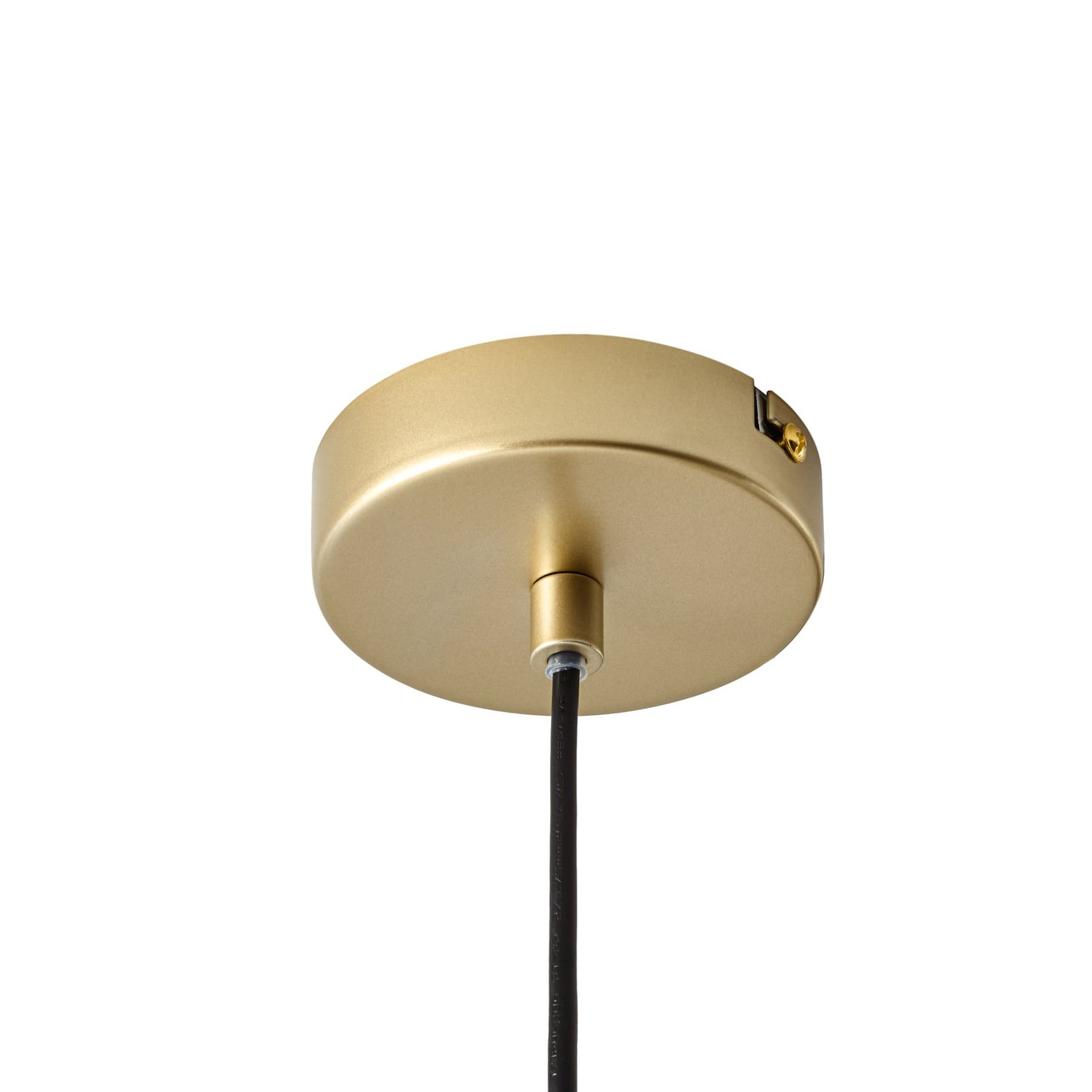 Isandro hengelampe, 98 cm, gull/hvit, 4 lyskilder – Lucande