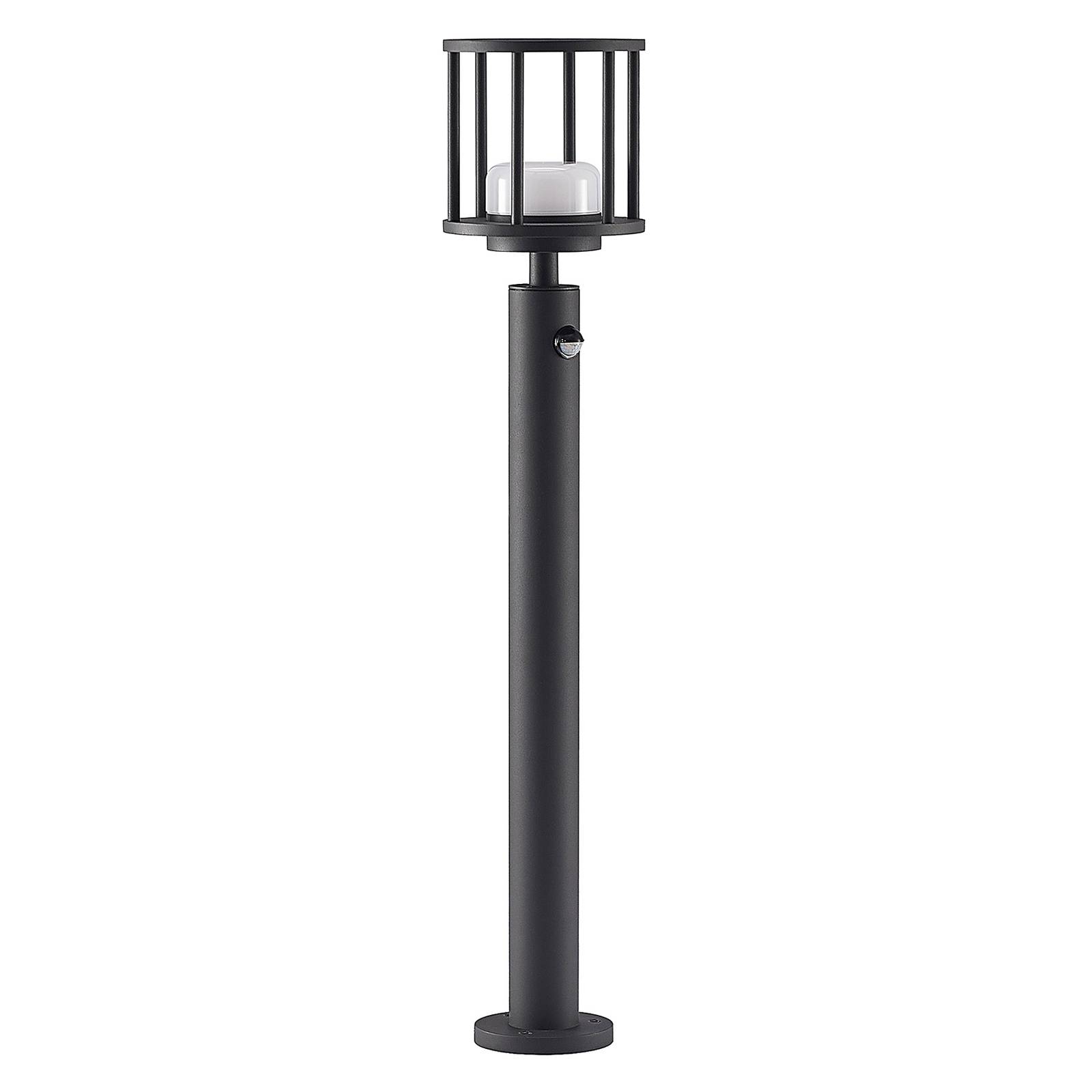 Lucande Berenike path light, motion sensor, 85 cm, aluminium, plastic, GX53, 11 W, H: 85 cm