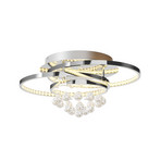 Keely Candeeiro de Tecto S Chrome/Clear - Lucande