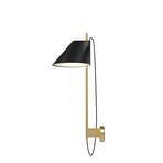 Yuh Aplică de Perete Black/Brass - Louis Poulsen