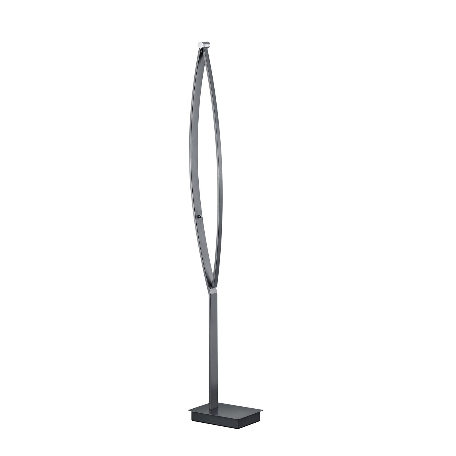 B-Leuchten New Tree floor lamp anthracite 137 cm, for Living / Dining Room, metal, plastic, 26 W, energy efficiency: A+, H: 137 cm