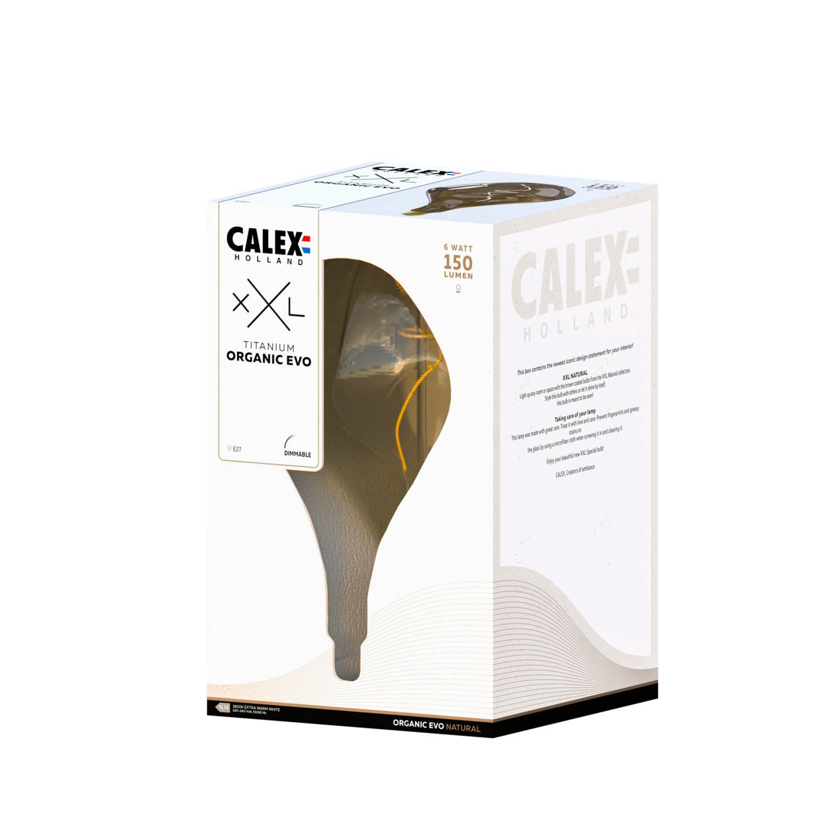 Calex Organic Evo bombilla LED E27 6W dim natural