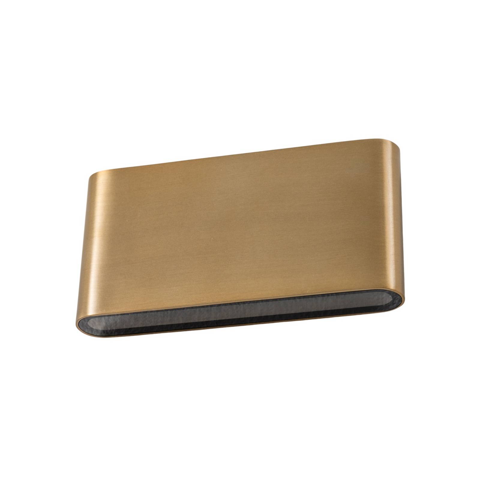 LED-Wandleuchte Semi M, Aluminium, gold, Länge 17,5 cm günstig online kaufen