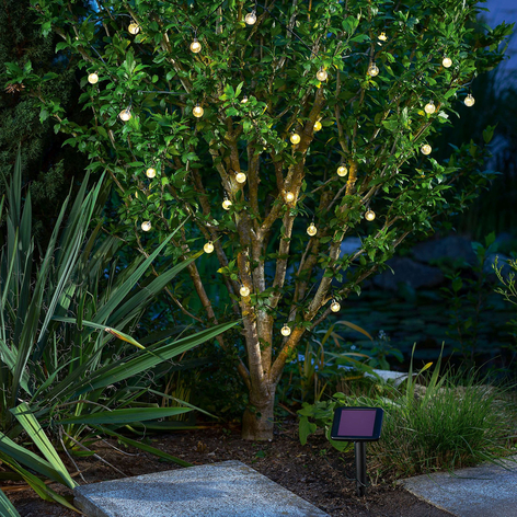 Bubble Balls solar LED string lights with 30 balls