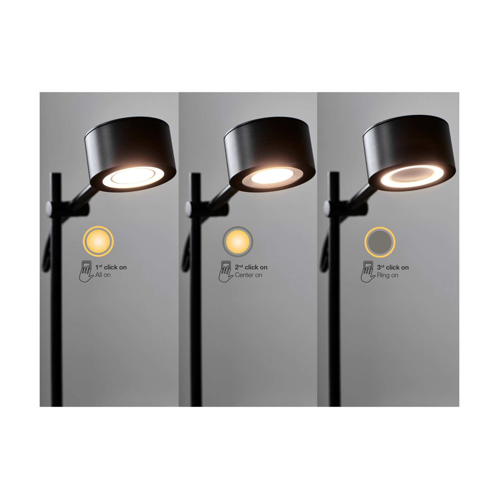 Clyde LED Gulvlampe  Black - Nordlux