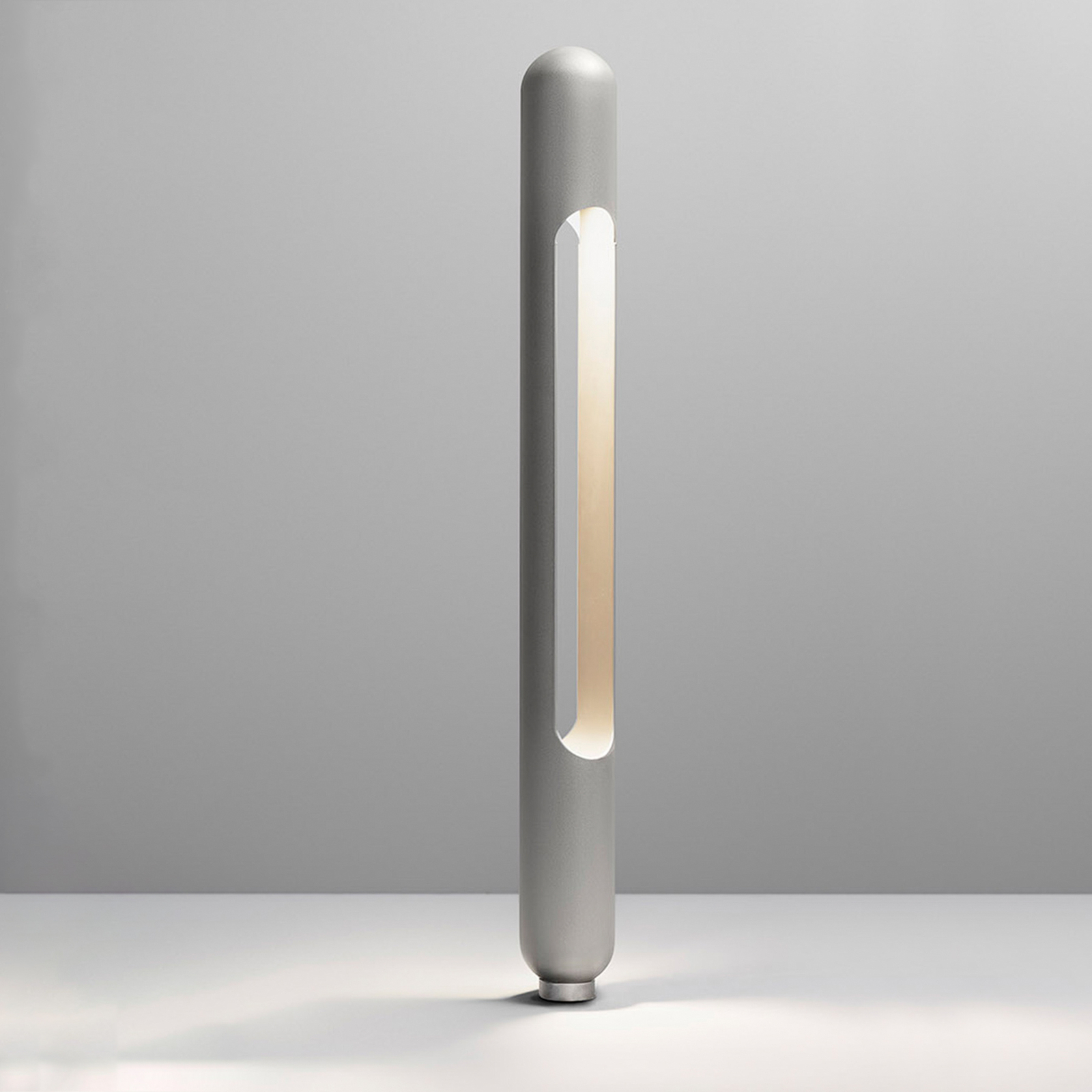 OLEV Grounding LED-veilampe, rustfritt stål, grå