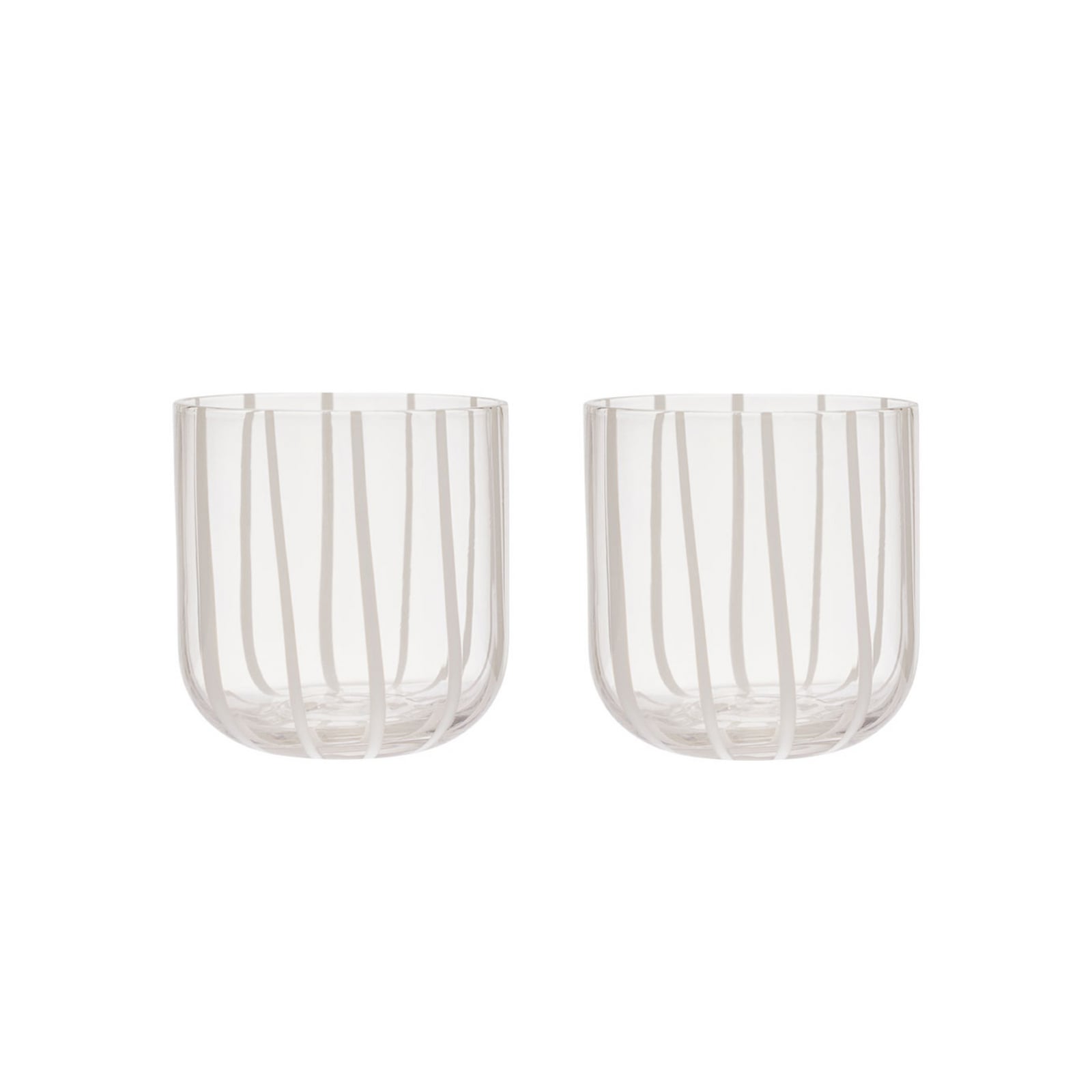 Mizu-lasi, kirkas, korkeus 8 cm, 2 kpl:n sarja – OYOY Living Design
