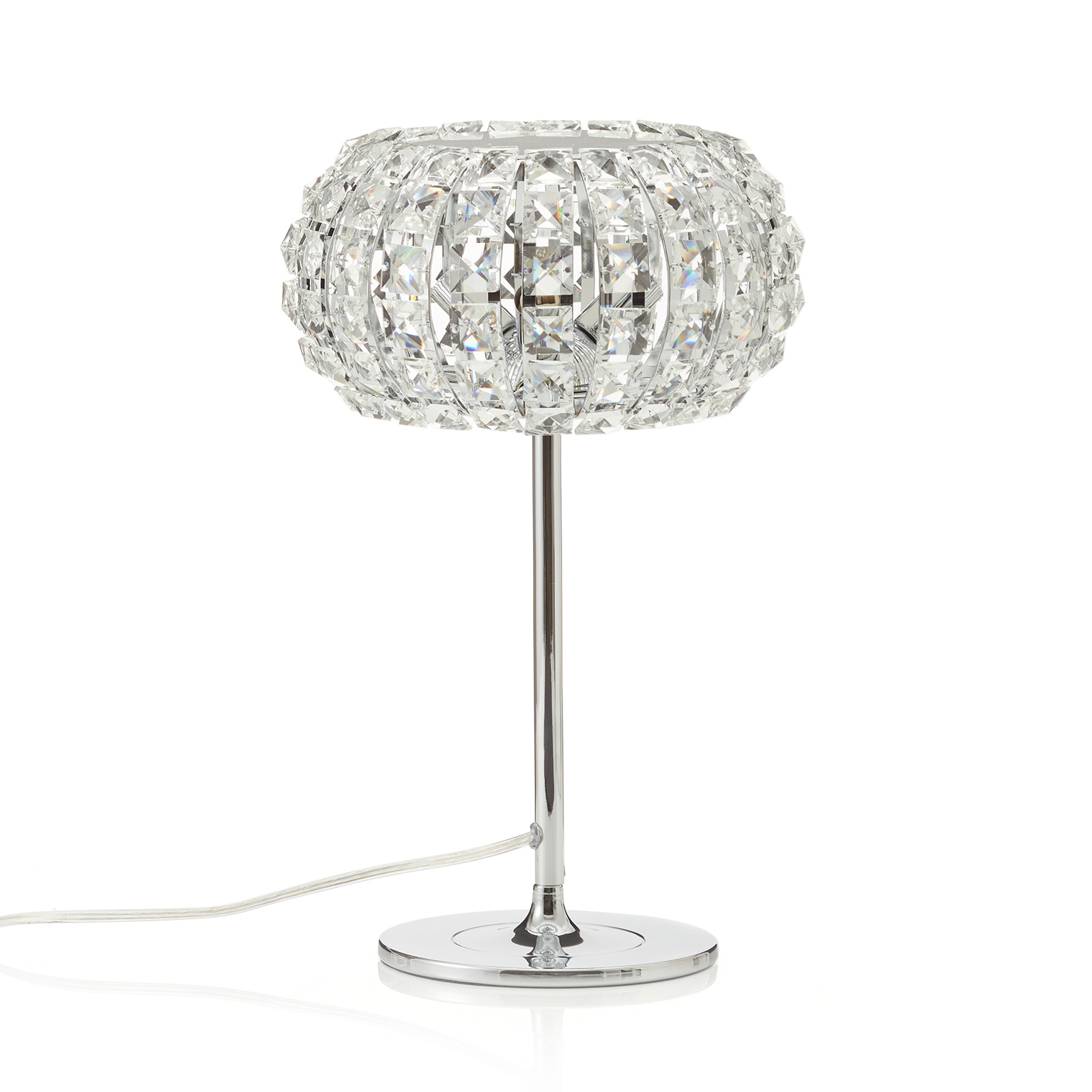 DIAMOND stolna lampa s kristalima 24 cm