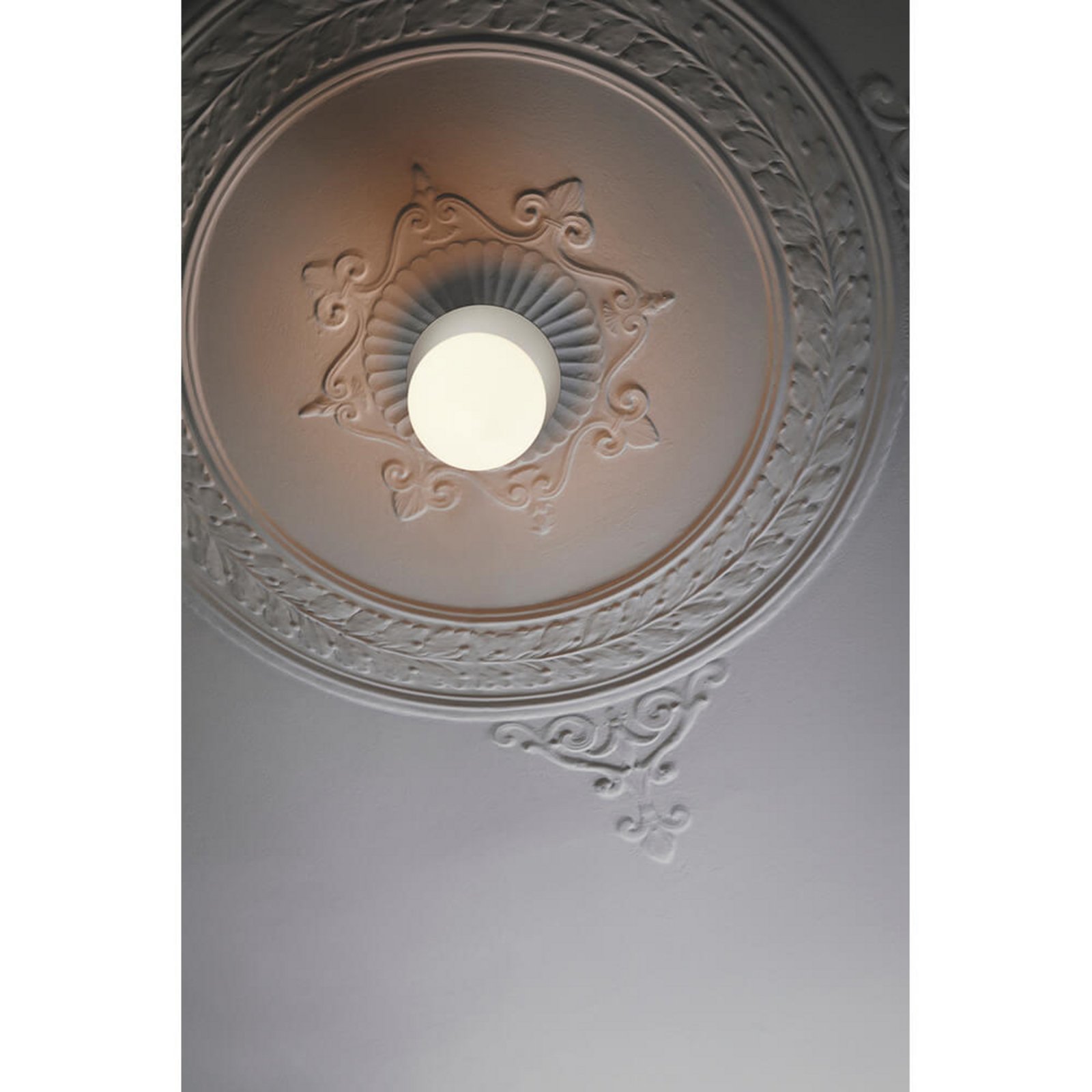 Liila 1 Grande Aplique de Pared/ Plafón IP44 Large Light Silver/Opal Blanco - Nu