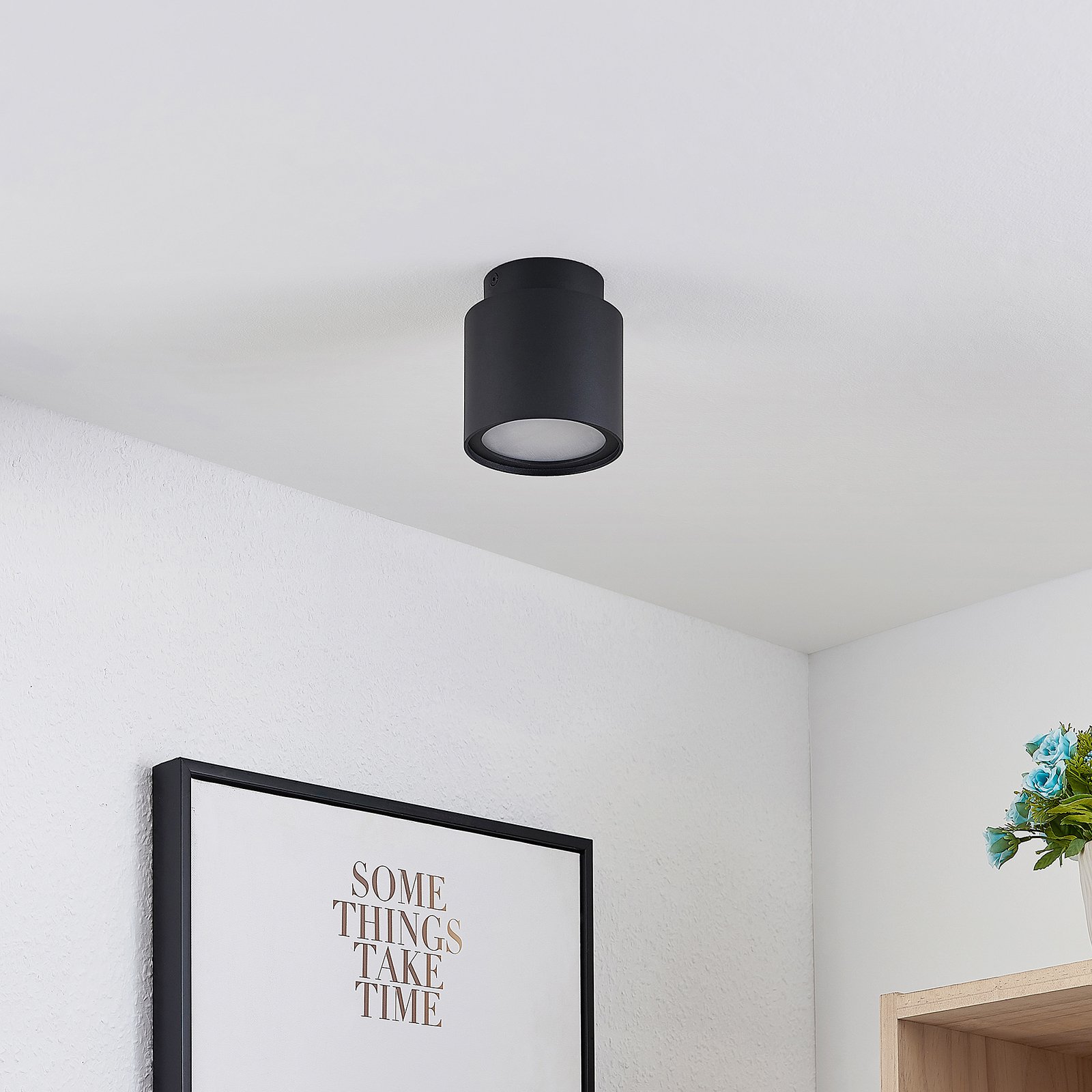 Walisa Plafondlamp Black/Frosted - Arcchio