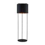 Kesta Floor Lamp Black/Gold - Lindby