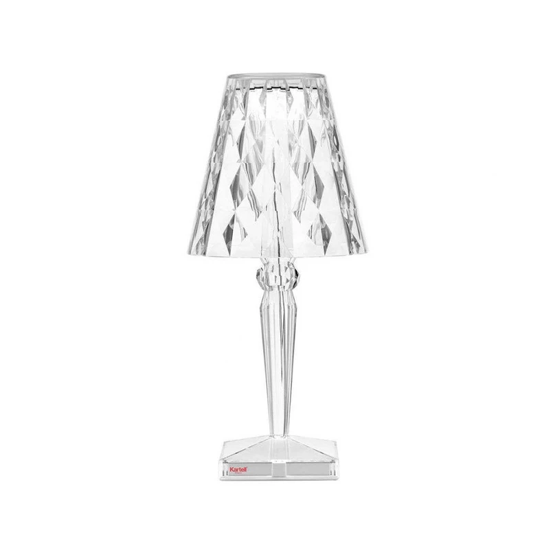 Kartell - Big Battery Tischleuchte Crystal