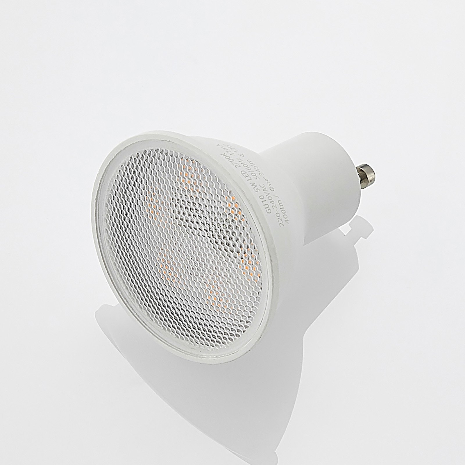 ELC bombilla LED GU10 5W 10ud 2.700K 120° dim en 3