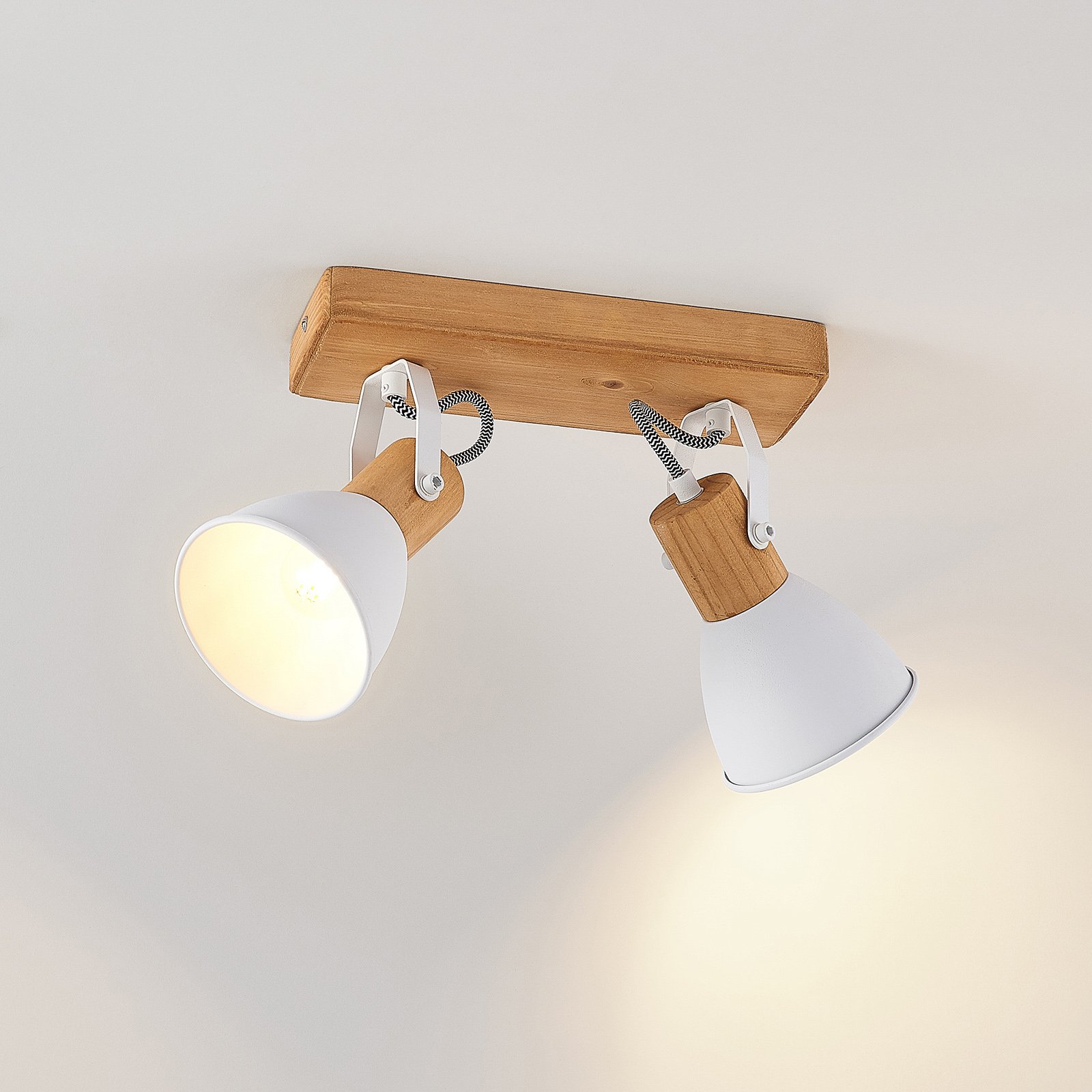 Merela 2 PlafondWood/White - Lindby