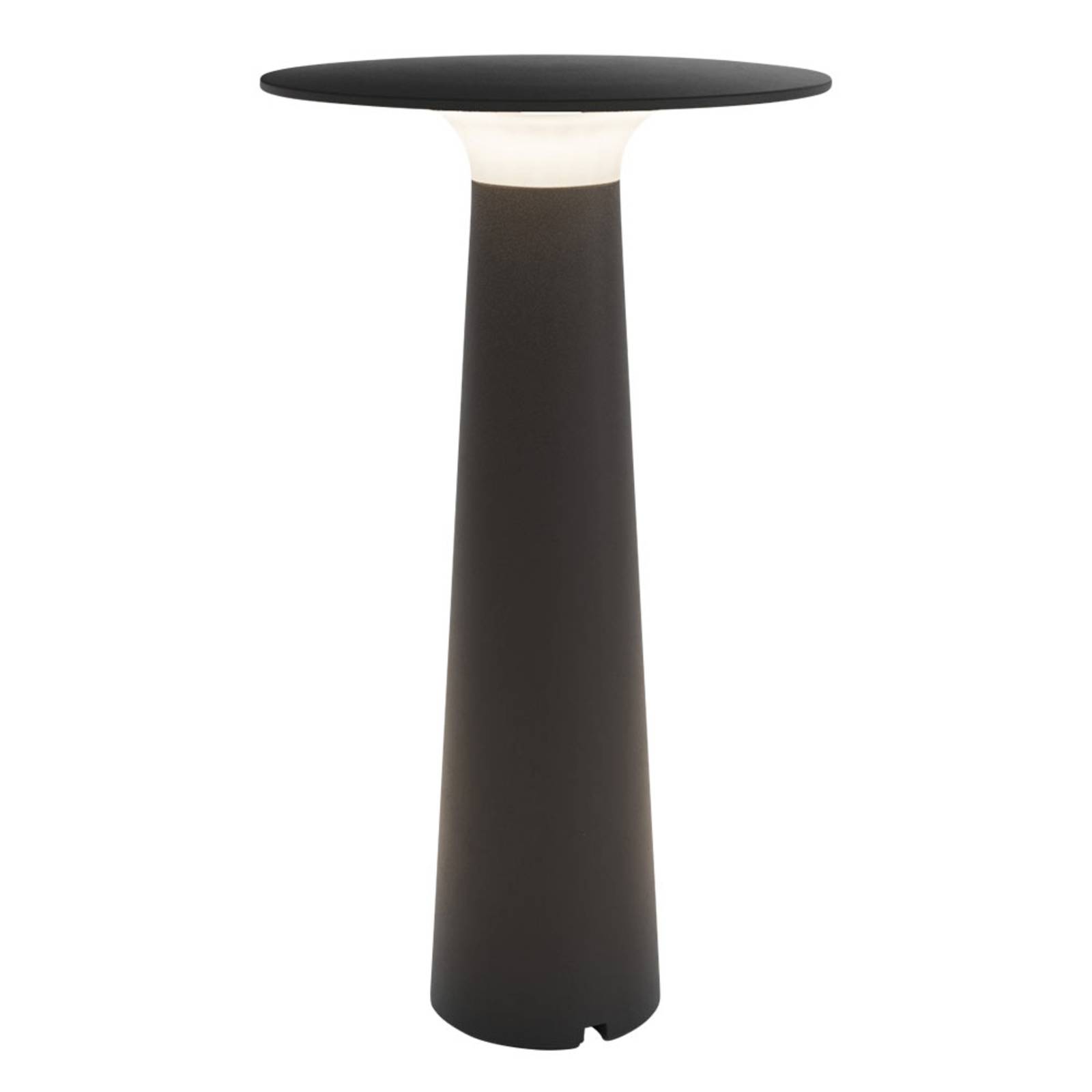 IP44.de lix LED battery table lamp dimmable black - Table Lamp Standing - dimmable - Design