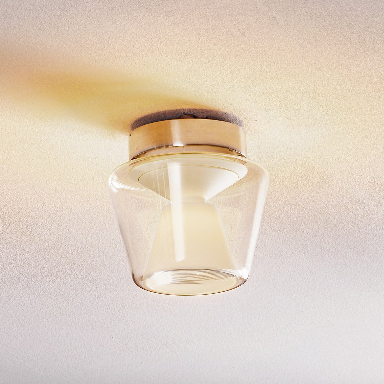 Serien Lighting serien.lighting Annex S - plafonieră LED opal - Camera de zi / sufragerie - design - transparent opal - Sticlă
