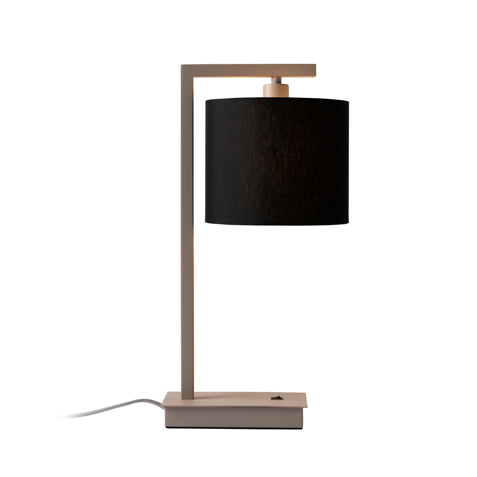 IT'S ABOUT ROMI Tischlampe Boston, schwarz/sandfarben