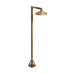 LED-Wegeleuchte Aura Disk, 80 cm x 19,5 cm, messing antik
