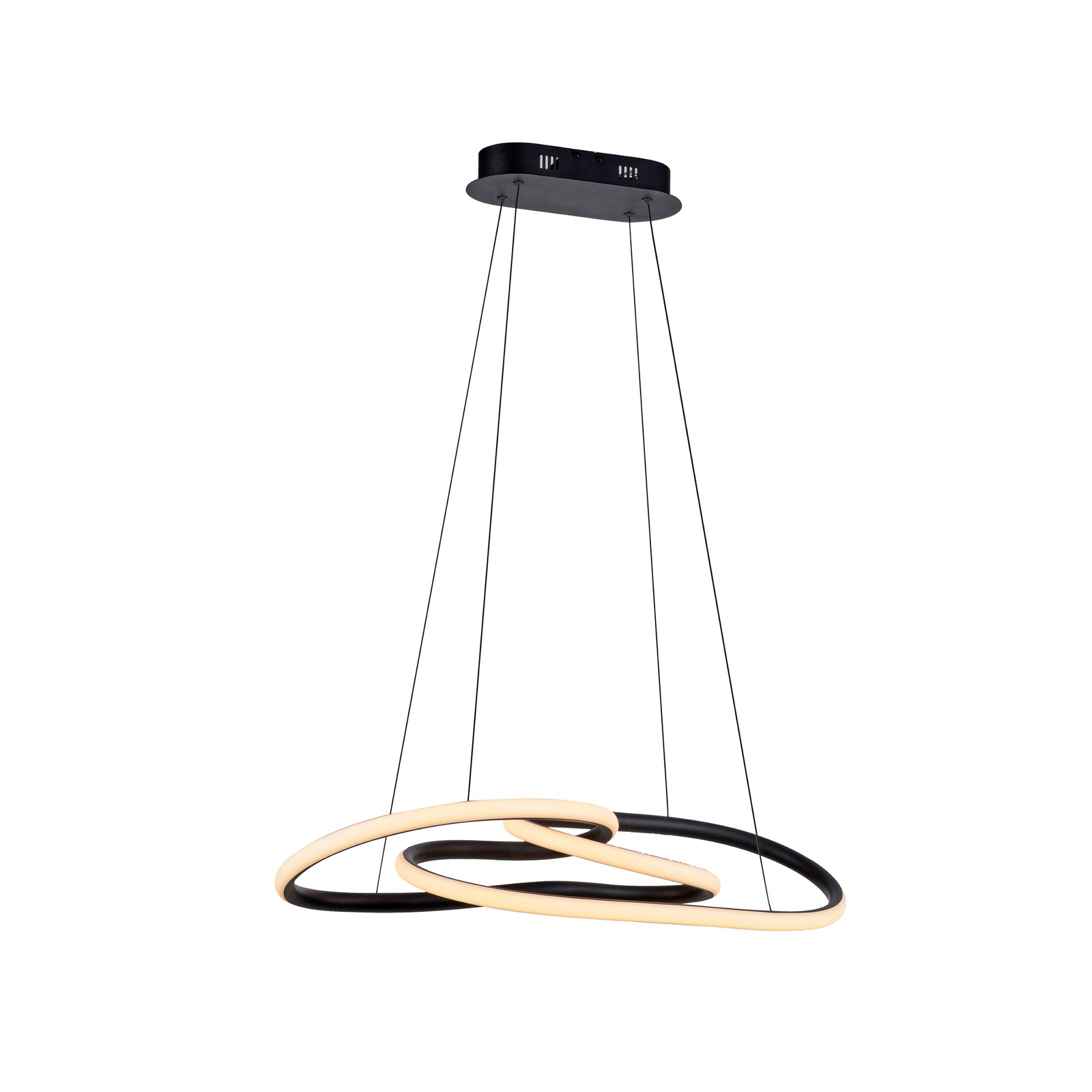 LED pakabinamas šviestuvas „TWIST“, juodos spalvos, ilgis 76 cm, metalinis LED pakabinamas šviestuvas „TWIST“, juodos spalvos, ilgis 76 cm, metalinis