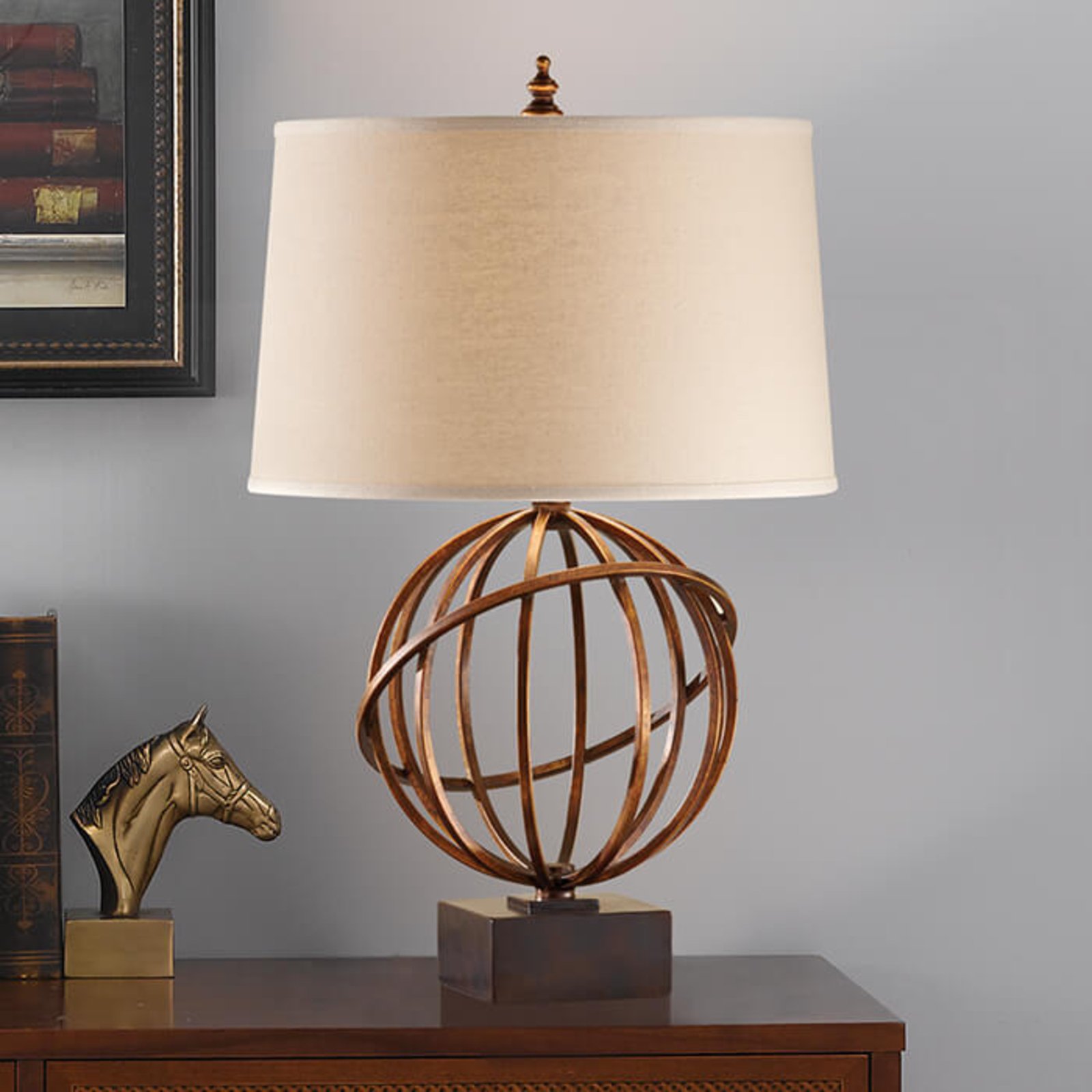 Well-designed fabric table lamp Spencer