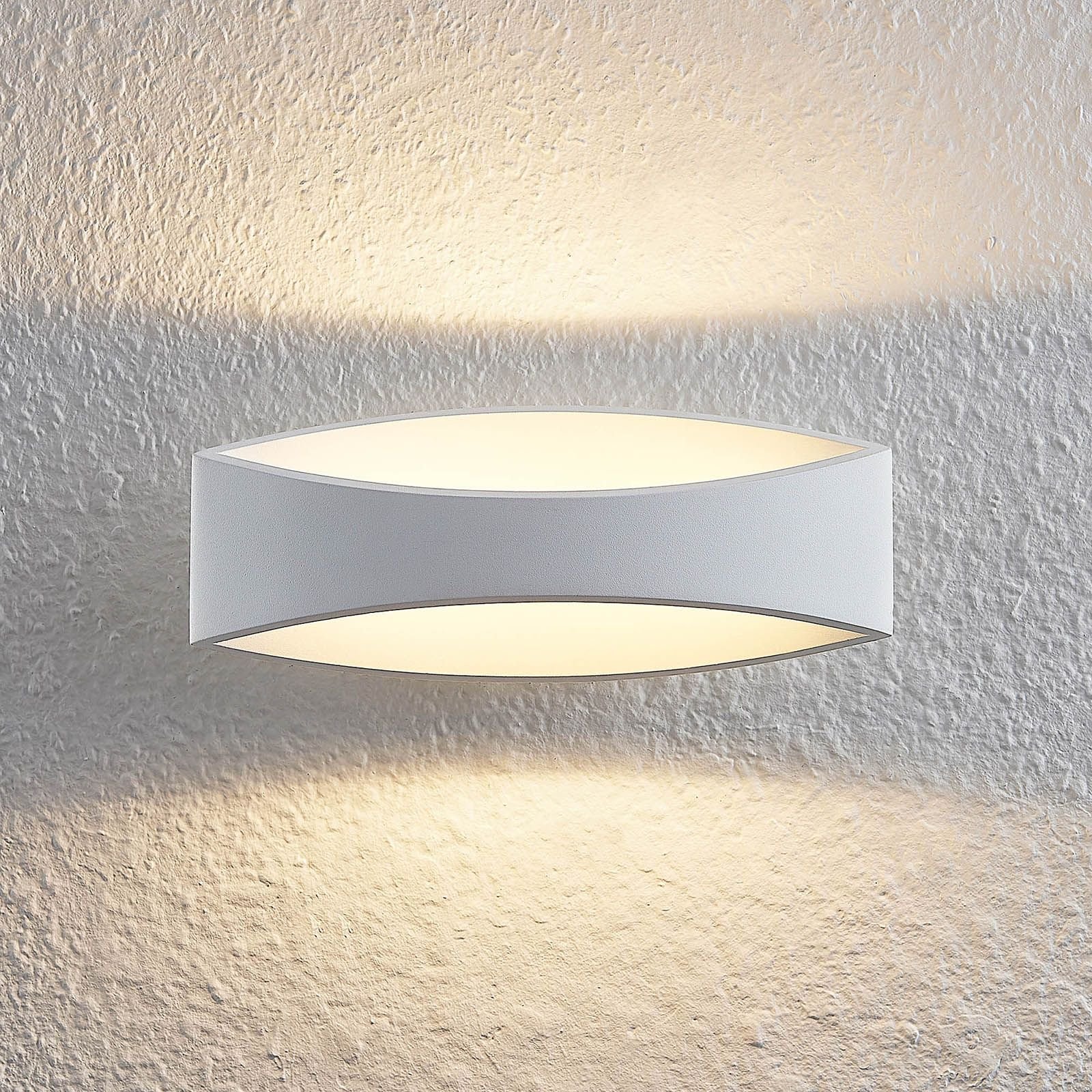 Arcchio Jelle LED-vegglampe, 25 cm, hvit