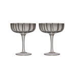 Copo Mizu Coupe, cinzento, 14 cm, conjunto de 2 - OYOY Living Design