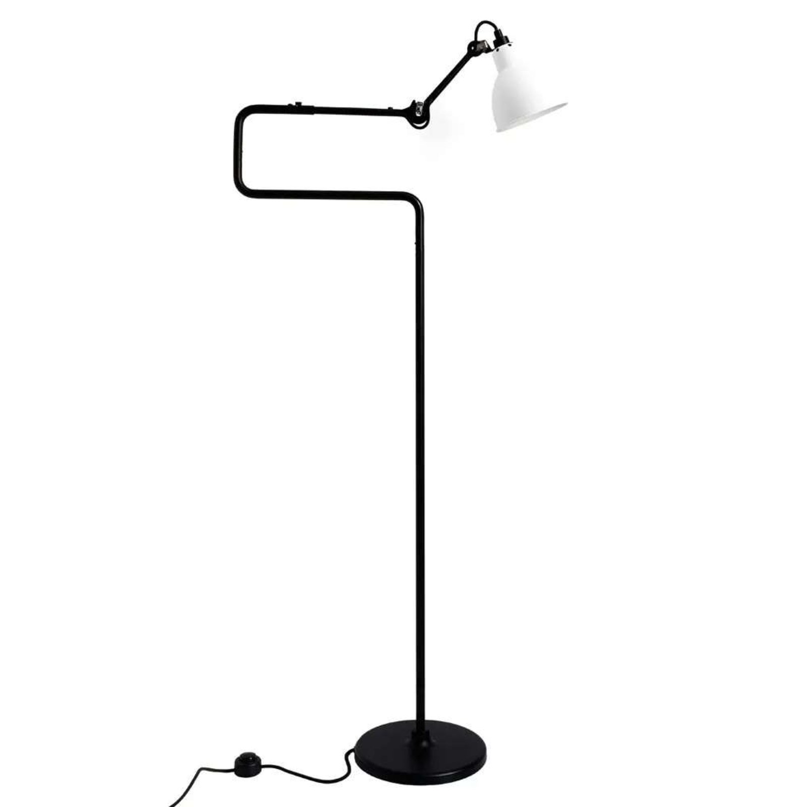 411 Floor Lamp Black/White - Lampe Gras