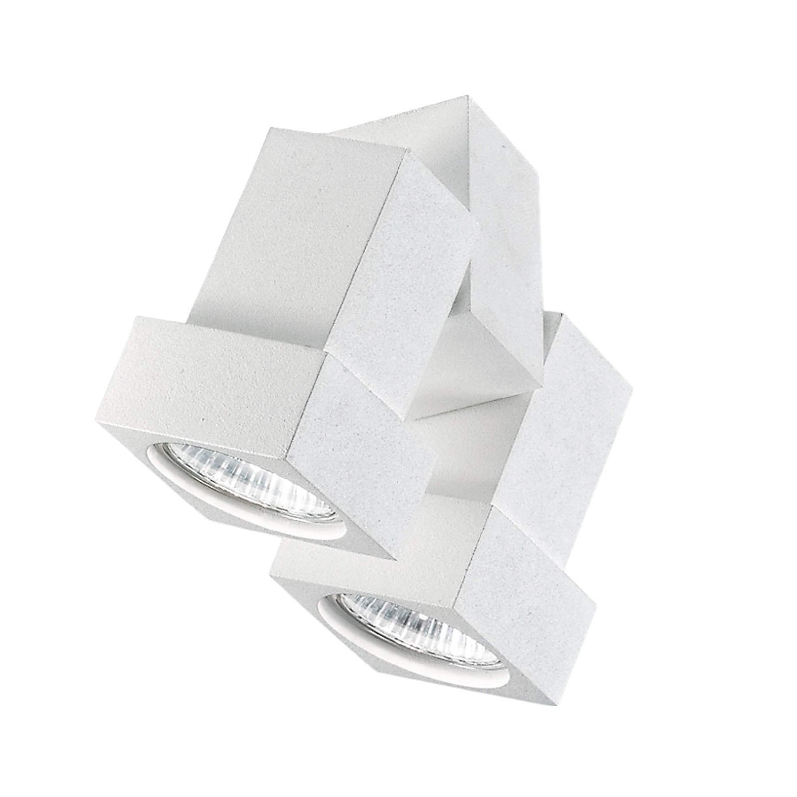 Plafond- of wandspot STYLE Q 2-lamps wit