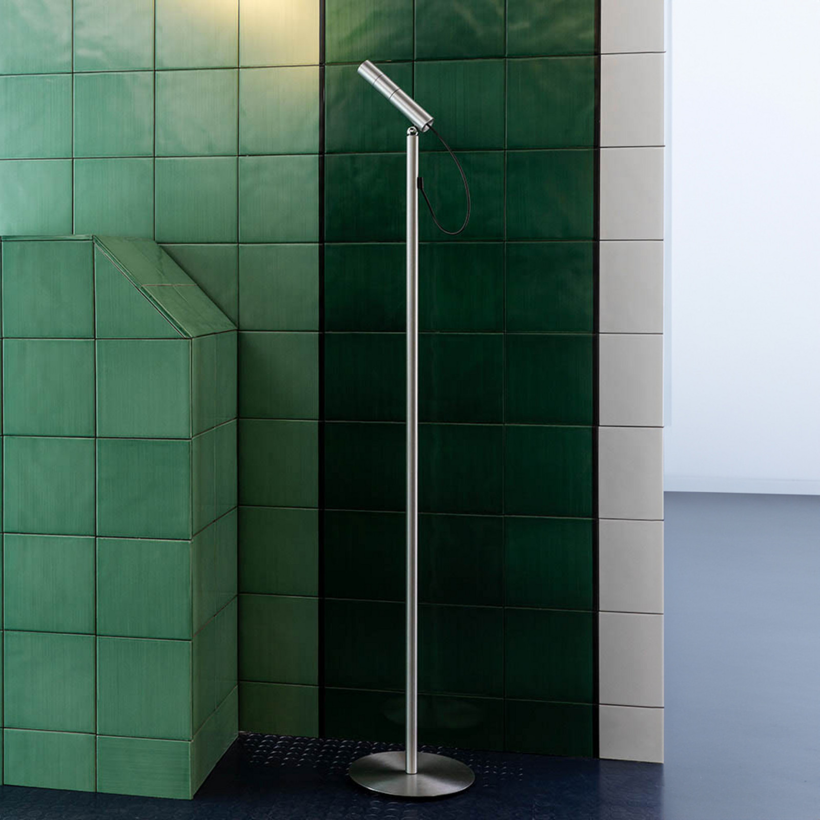 Nemo Lampadar LED Tip culoare aluminiu 2700 K dimabil - Camera de zi / sufragerie - modern