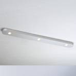 Stropné svietidlo Bopp Close LED s tromi svetlami, hliník
