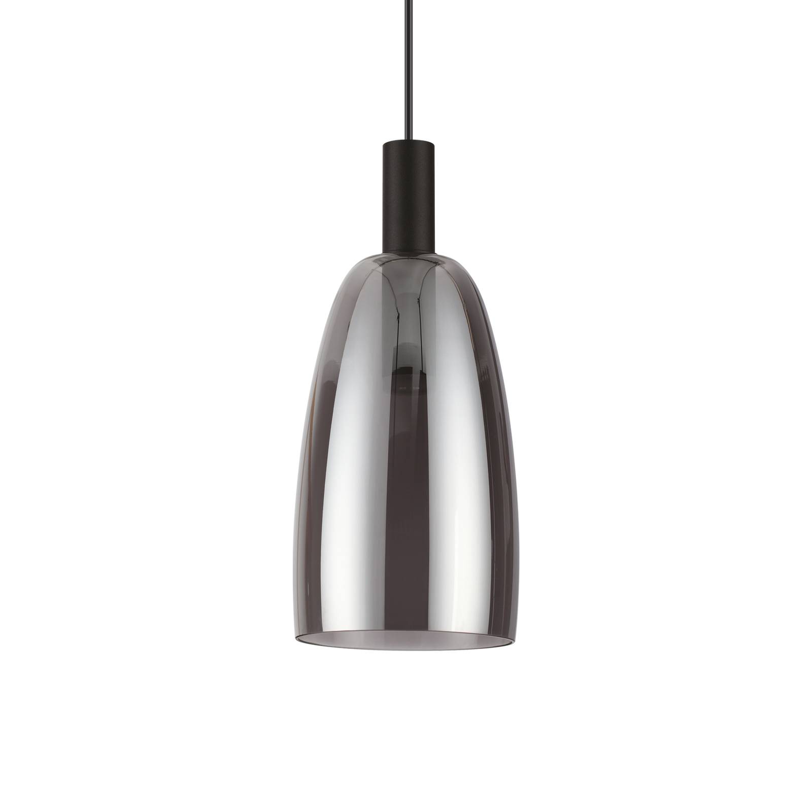 E-shop Ideal Lux Coco svietidlo čierna-dymová sivá Ø 14cm