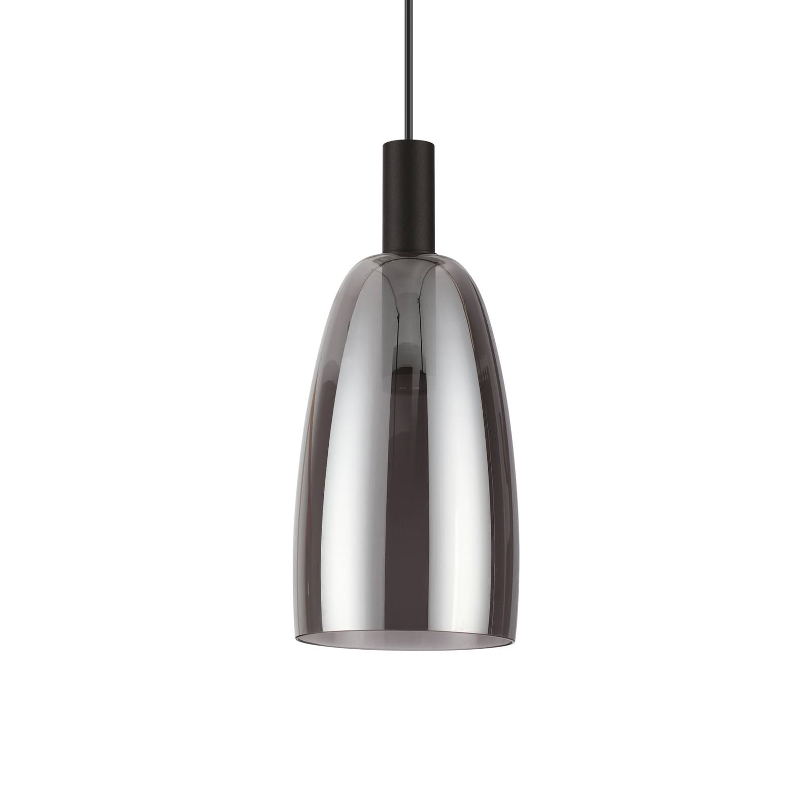 Ideal Lux Coco suspension noire-fumée Ø 14 cm