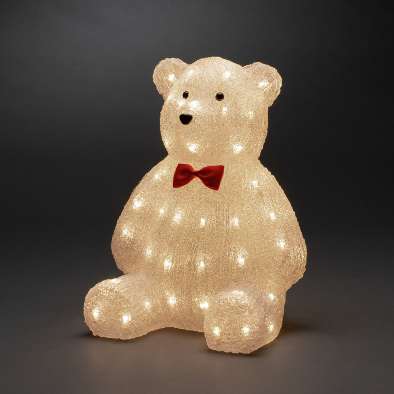 LED-dekorfigur Teddybjörn klar IP44 höjd 38 cm