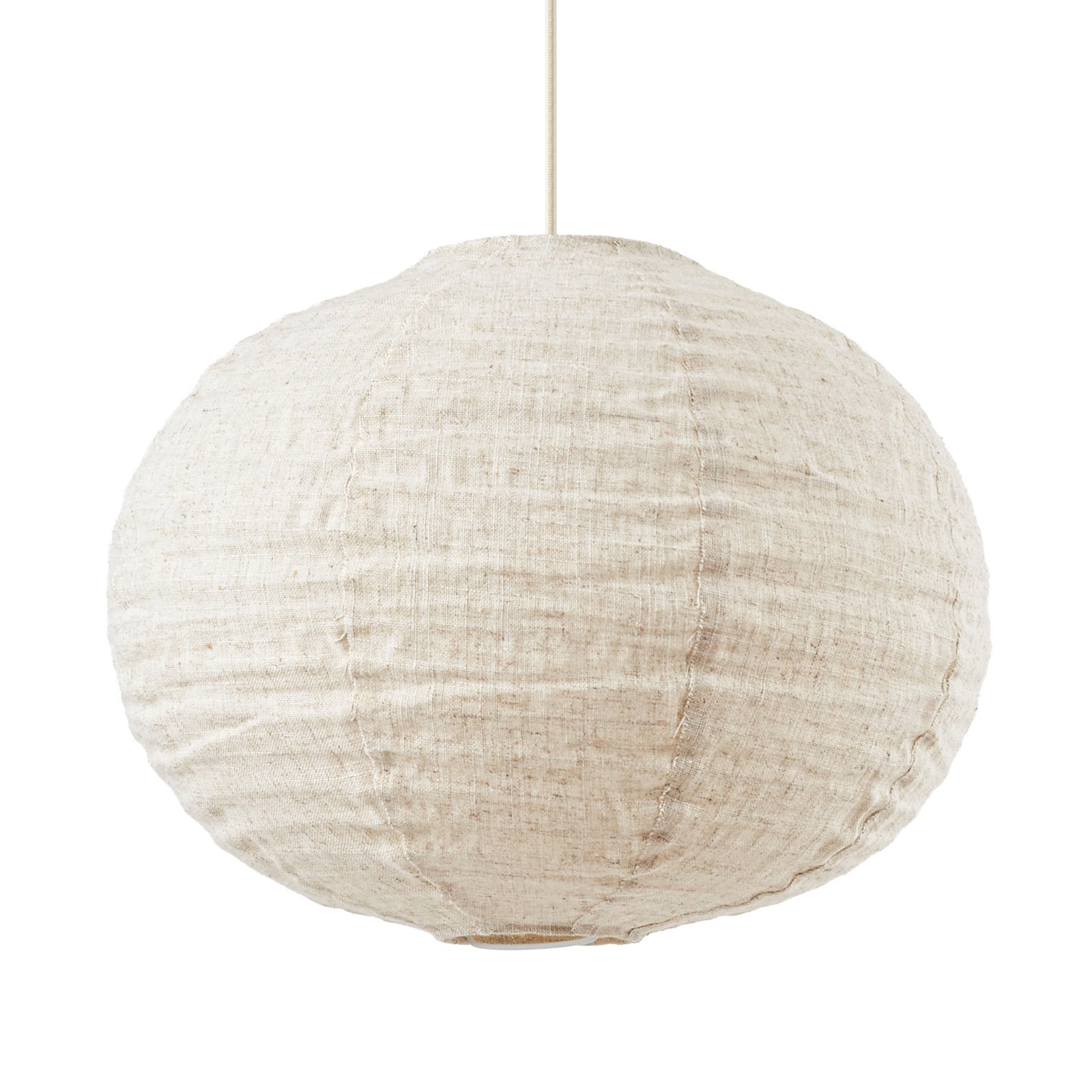 Autumn-riippuvalaisin, beige, Ø 40 cm, pellava, pallo – Lindby Autumn-riippuvalaisin, beige, Ø 40 cm, pellava, pallo – Lindby