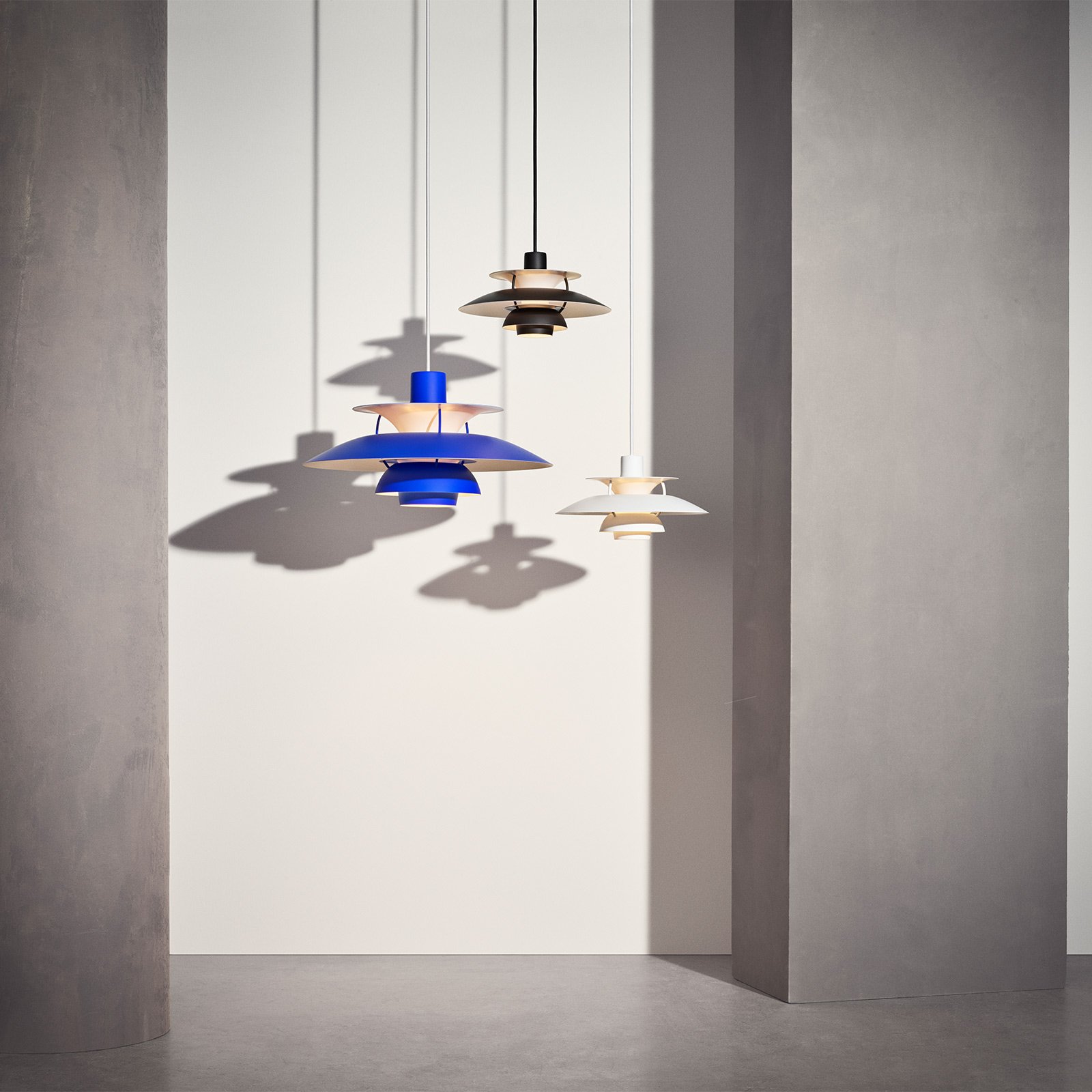 PH 5 Mini Taklampa Monochrome Black - Louis Poulsen