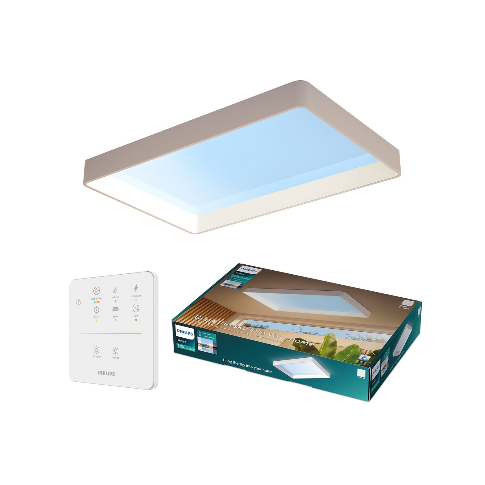 LED-Deckenlampe SKYLIGHT, 91 x 60 cm weiß CCT IP44 - Philips LED-Deckenlampe SKYLIGHT, 91 x 60 cm weiß CCT IP44 - Philips