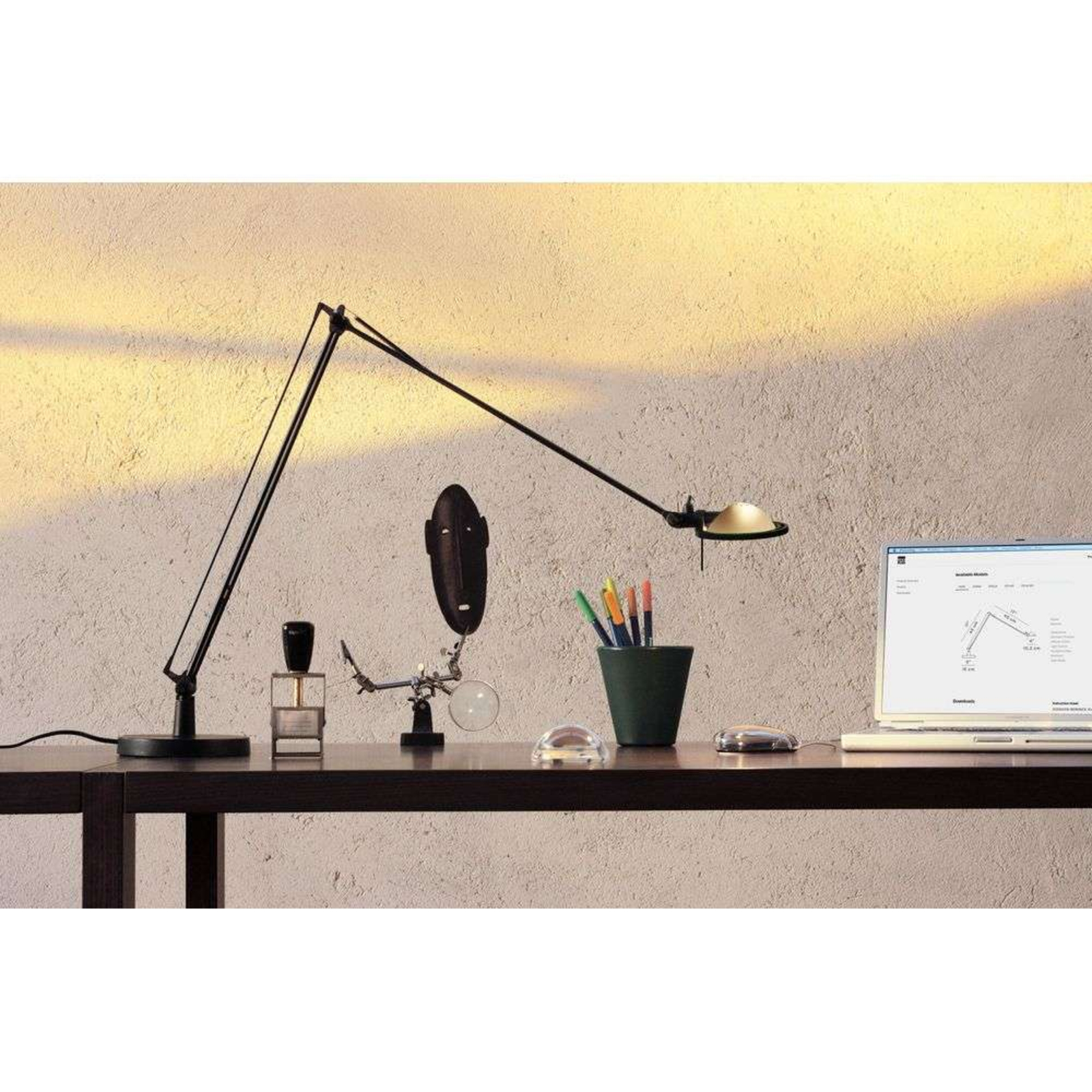 Berenice Table Lamp 45x45 Black Metal/Black - Luceplan