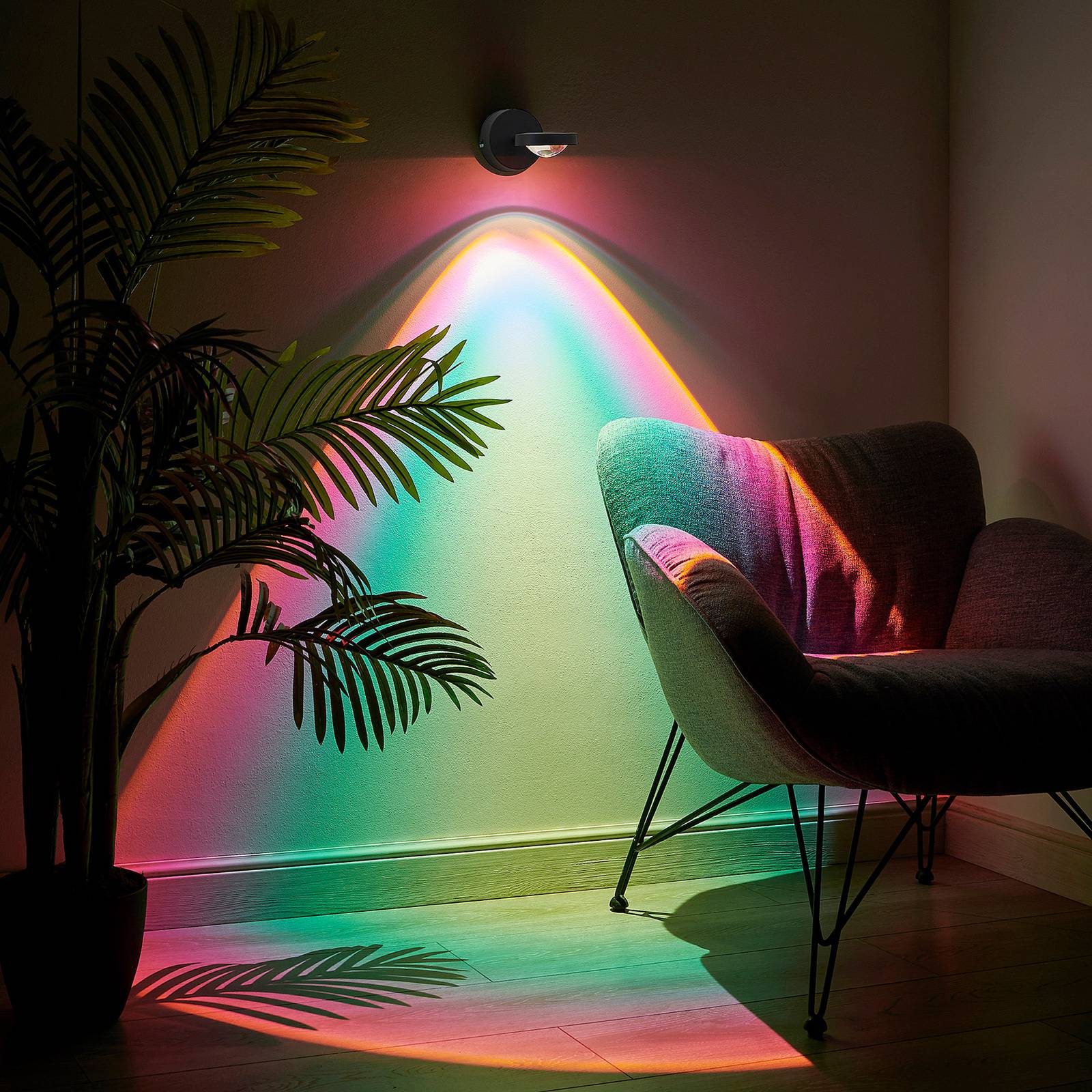 Фото - Люстра / світильник Lindby Edonita kinkiet LED z efektownym światłem 