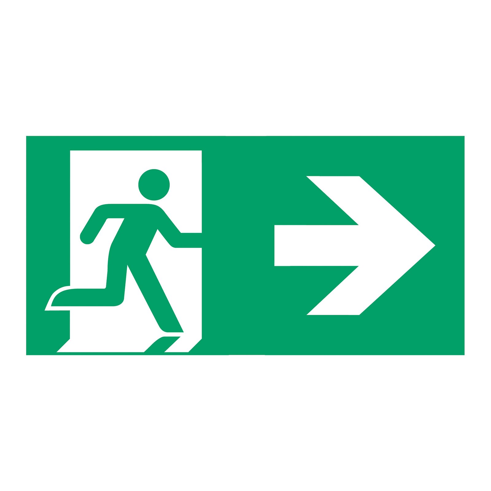 Type B escape route sign for L-LUX Standard Eco