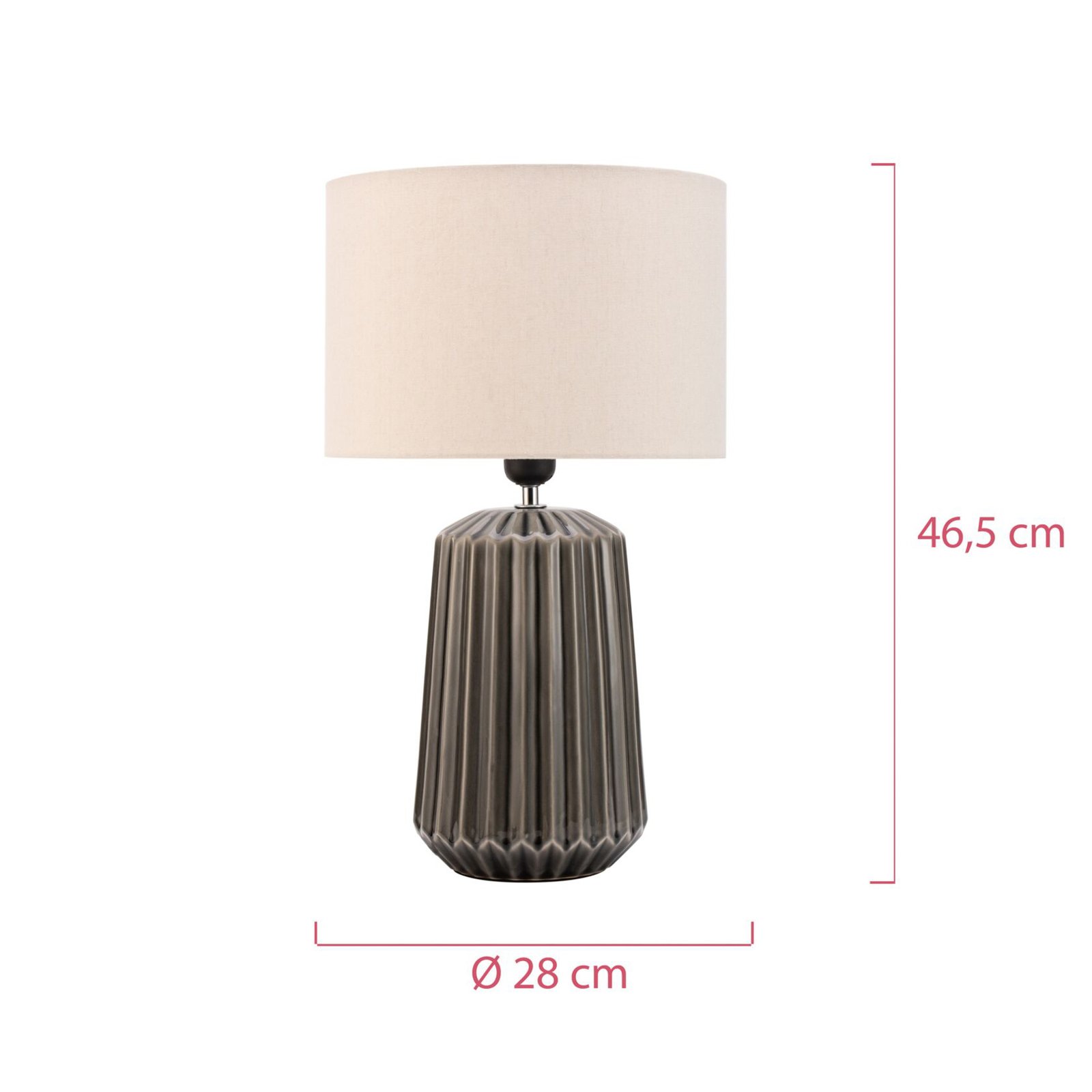 Pauleen Classy Delight table lamp, ceramic base