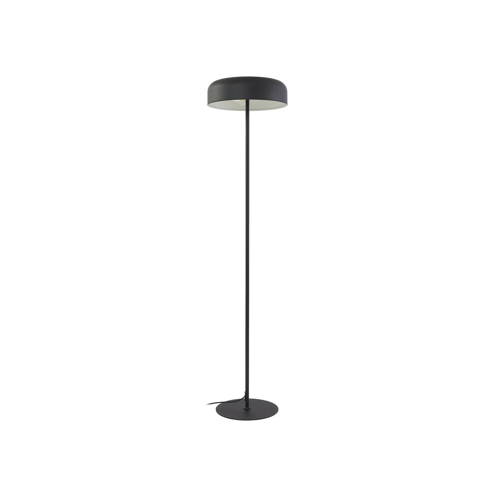 Lindby golvlampa Edion, sand svart, metall