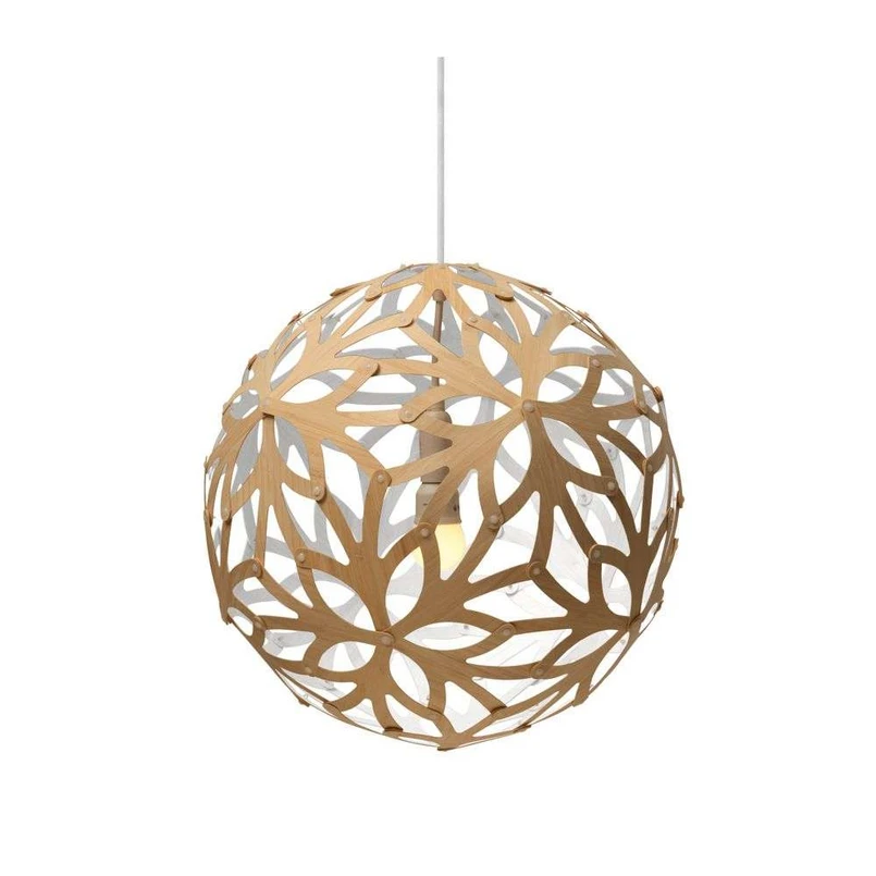 David Trubridge ltd - Floral Hanglamp Ø40 Wit 1 Kant David Trubridge