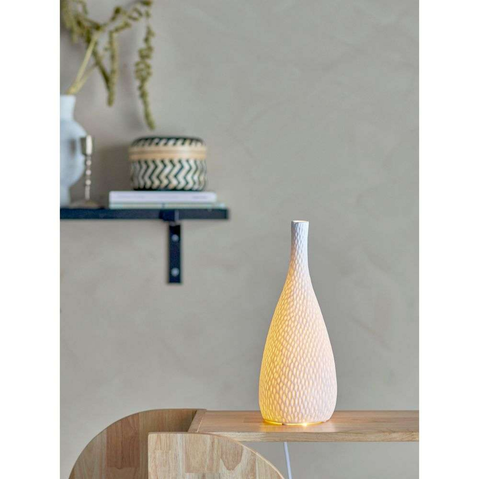 Pela Table Lamp White - Bloomingville