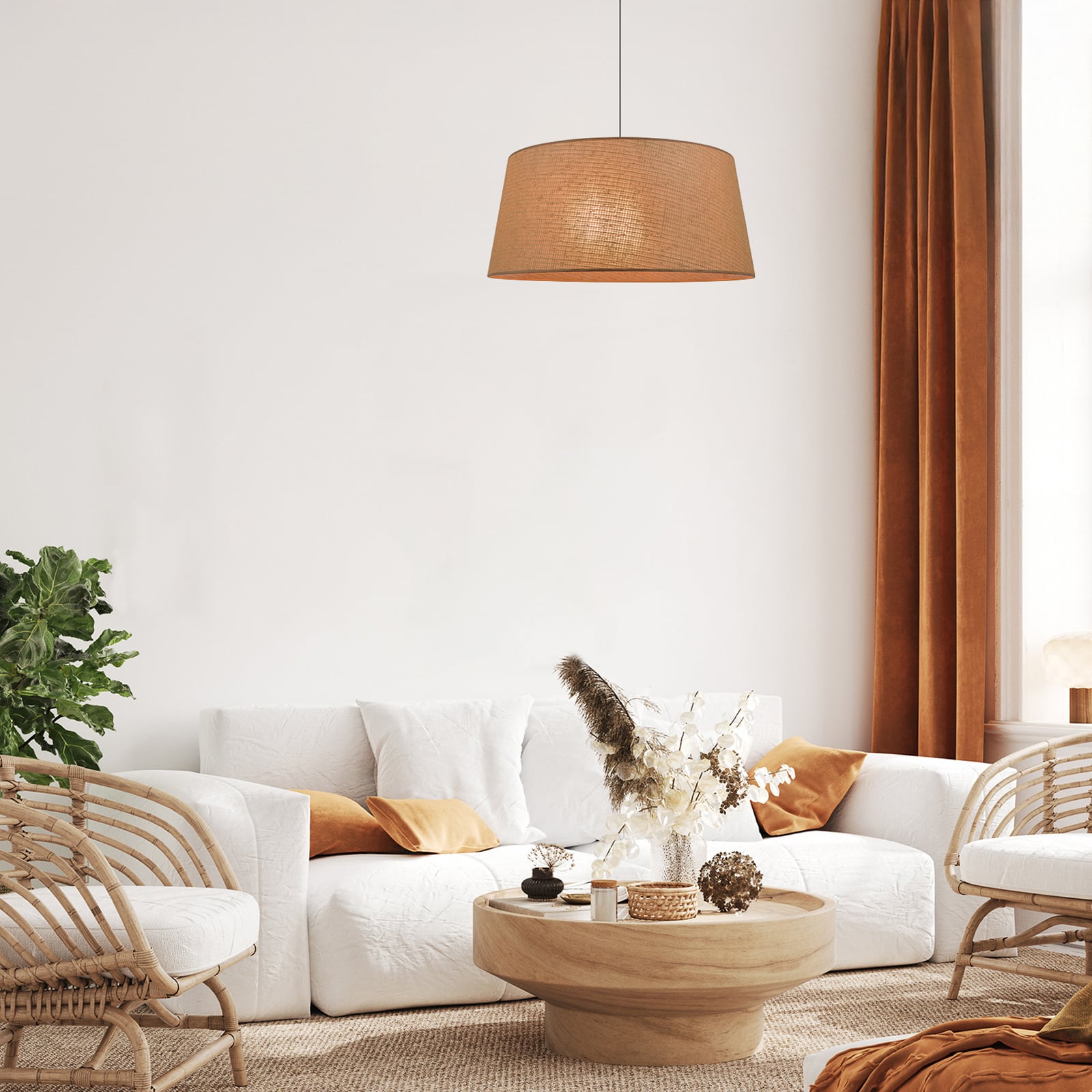 Lampada a sospensione Tambour Jamaica Ø 78 cm in carta - COREP SAS