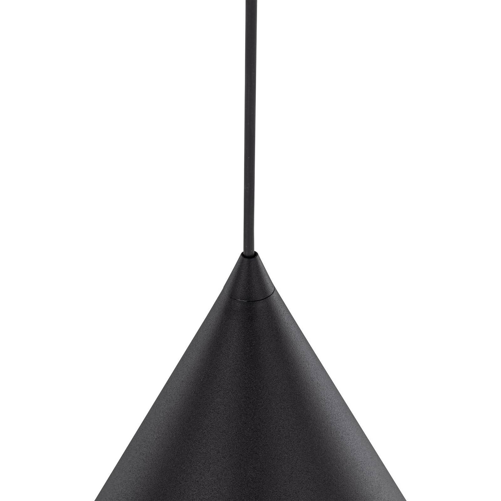 Lampa wisząca Cono, 1-punktowa, Ø 25 cm, czarna