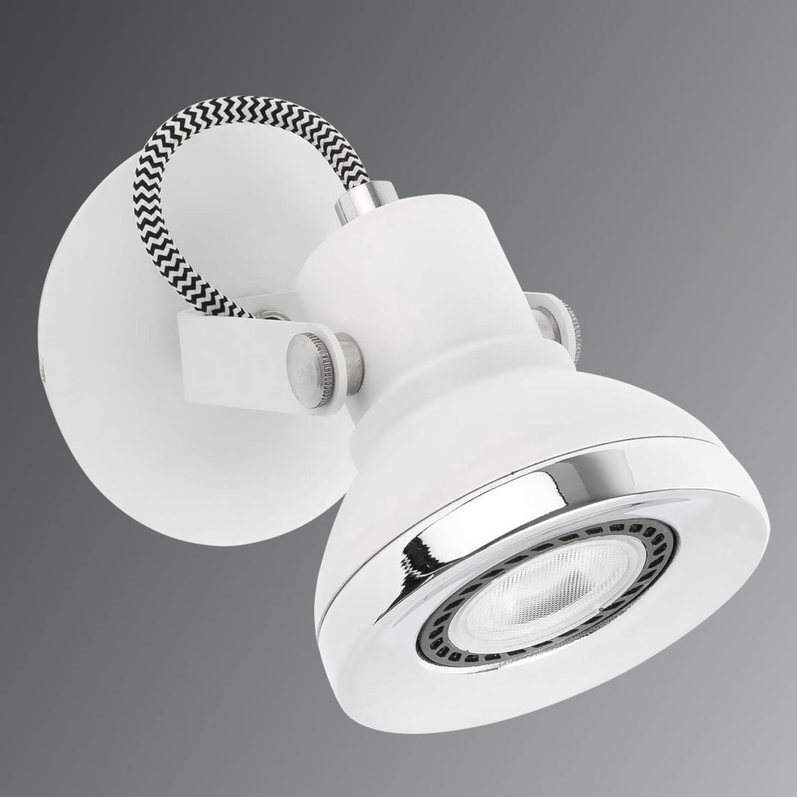 Reflektor ścienny Ring z diodami LED białe