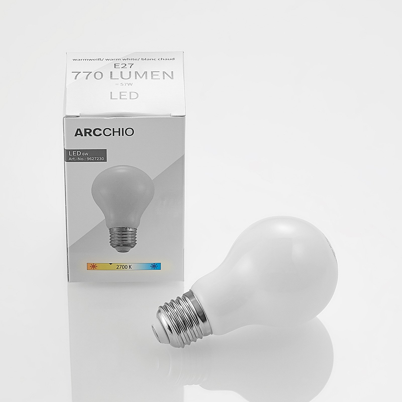 Bombilla LED 6W (770lm) 2700K Regulable E27 - Arcchio