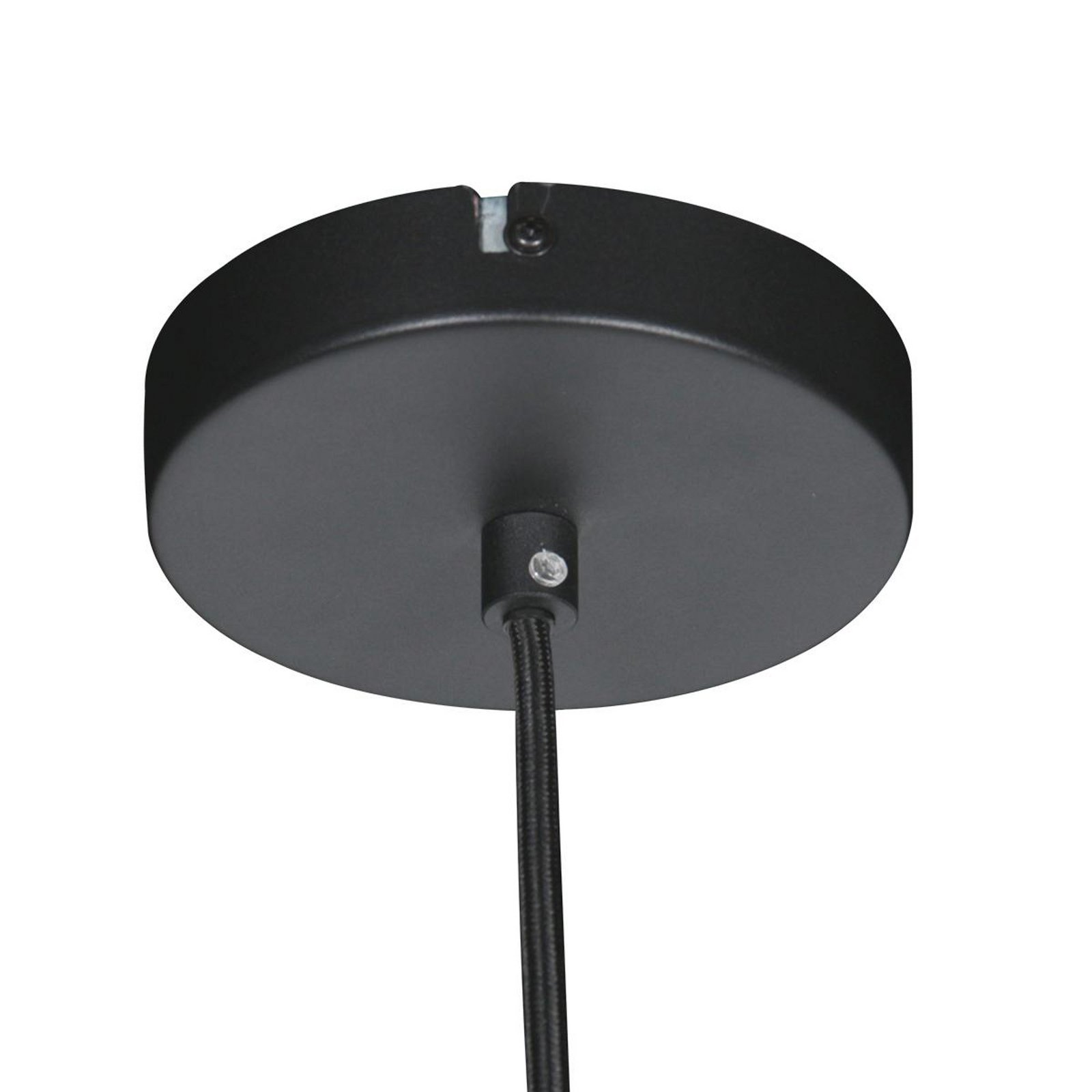 Halo Cirque pendant light, black, metal, Ø 50 cm, E27