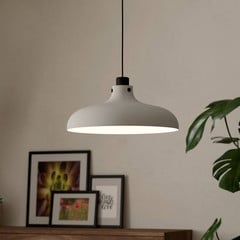 Suspension Matlock, Ø 38 cm, gris/noir, acier