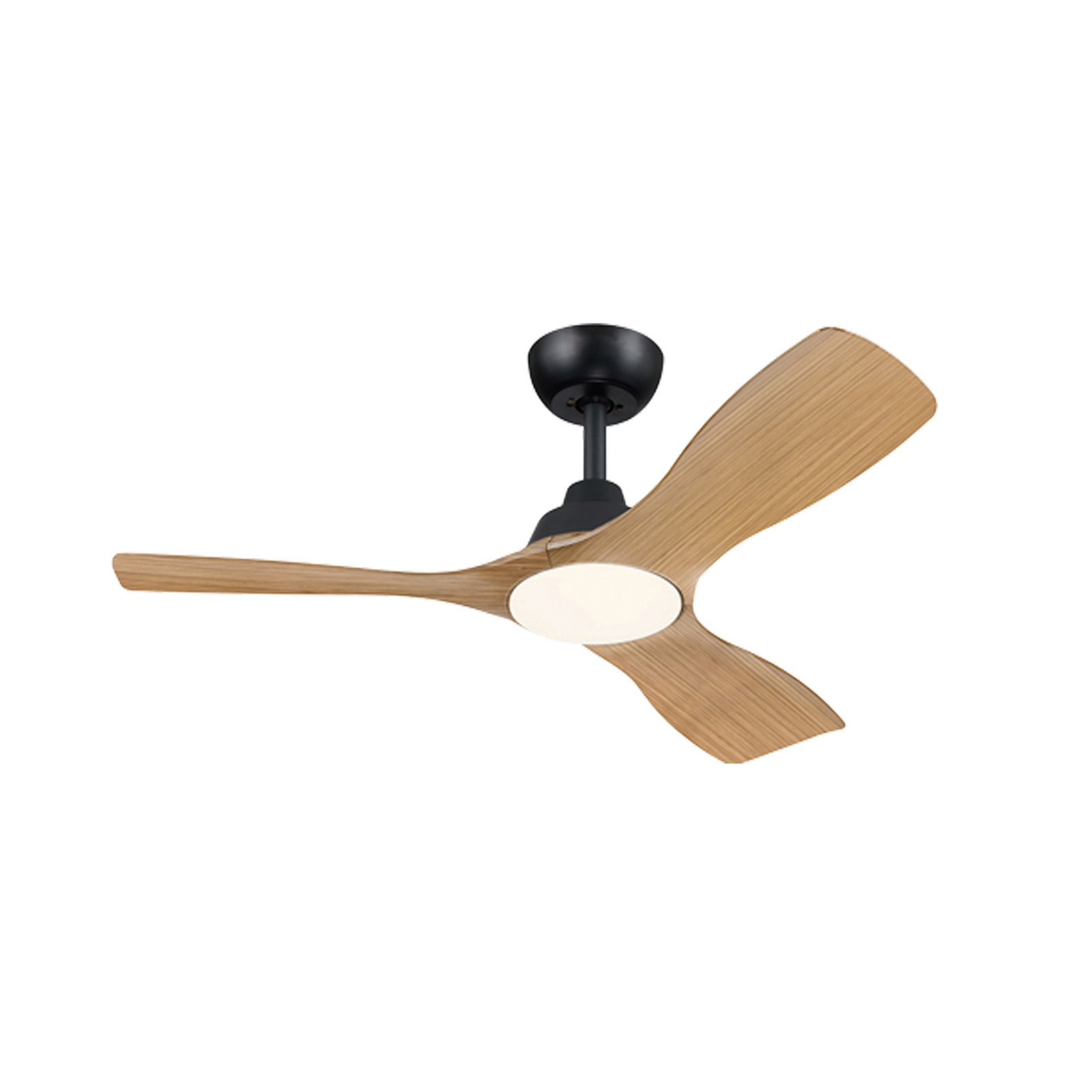 Philips LED-vifte Olas, Ø 106 cm, brun/svart, stillegående